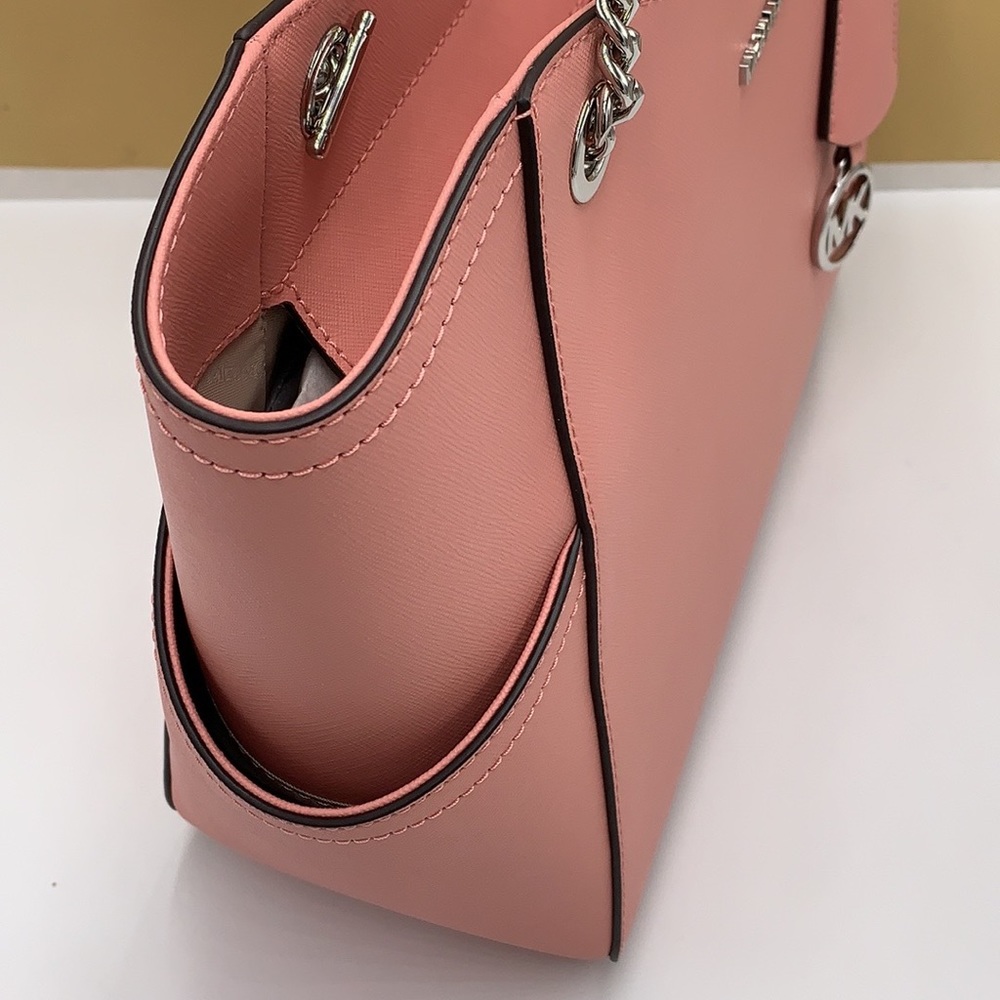 MICHAEL KORS LARGE X CHAIN SHOULDER TOTE BAG PRIMROSE COLOR NWT - Picture 10 of 15